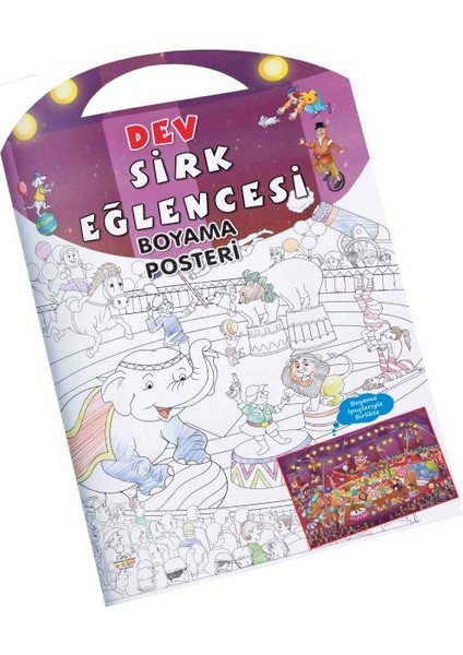 Sirk Eğlencesi Dev Boyama Posteri