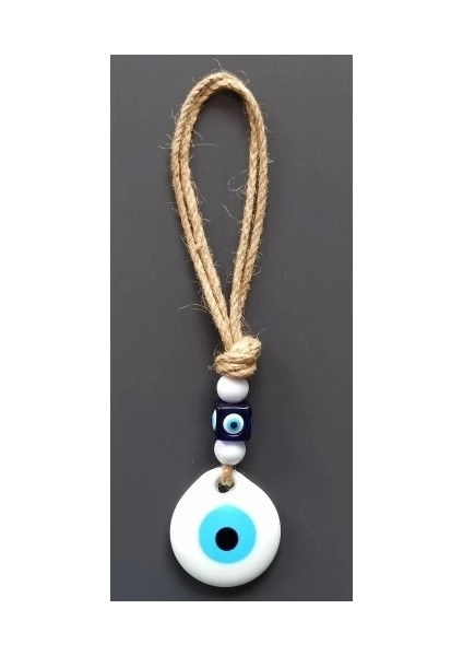 Beyaz Nazar Boncuklu El Yapımı Duvar Süsü fiyatları