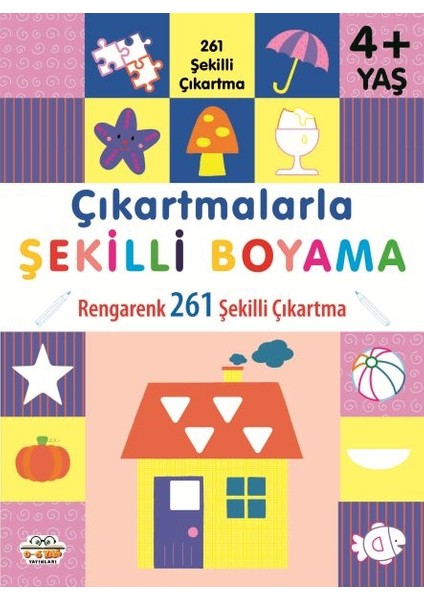 Çıkartmalarla Şekilli Boyama 4 Yaş Üstü