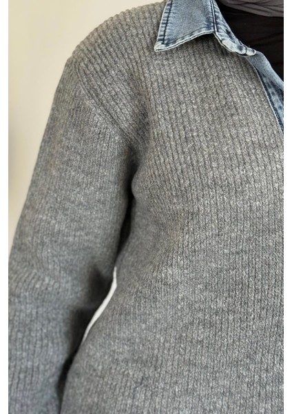 Kai Kot Geçişli Triko Takım Füme indirimleri