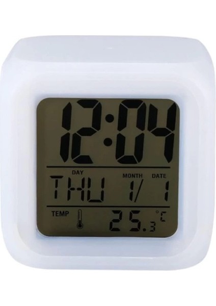Renk Değiştiren Alarmlı Dijital Küp Saat modelleri