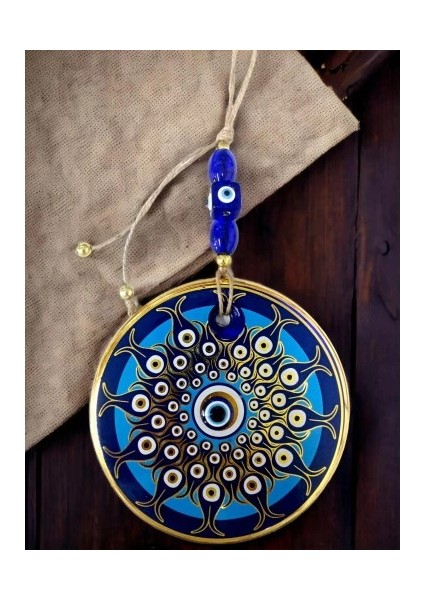 Dekoratif Desen Nazar Boncuklu Duvar Süsü Cam Duvar Dekoru indirimleri