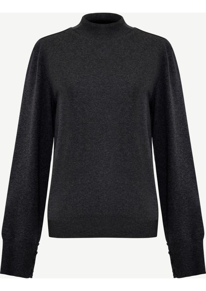 Regular Yarım Balıkçı Yaka Uzun Kol Kazak