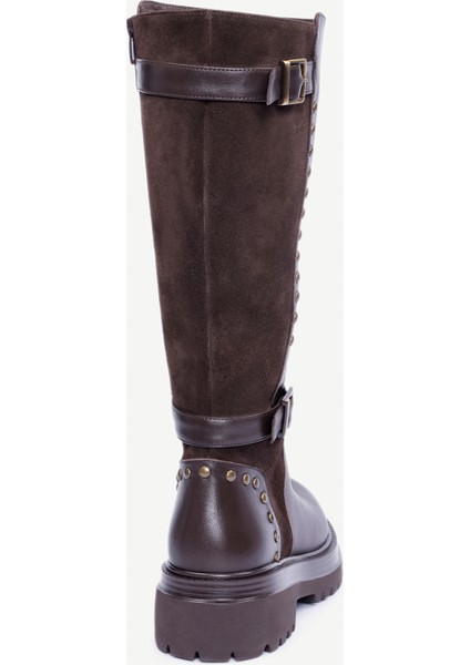 Trock Detaylı Deri Çizme modelleri