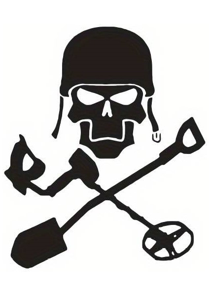 Çılgın Defineci Oto Arka Cam Sticker 21 x 26 cm