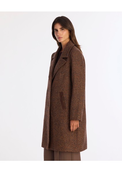 Regular Ceket Yaka Uzun Kol Palto modelleri