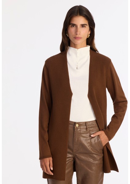 Geniş V Yaka Uzun Kol Hırka fiyatları