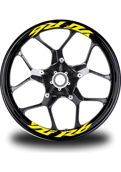 Yzf R6 Yazılı 8li Jant Içi Yazı Sticker Etiket