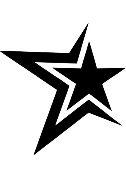 Yıldız Içinde Yıldız Sticker 30 x 30 cm