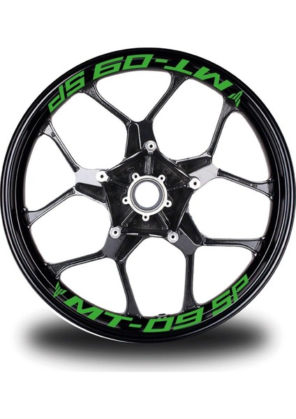 Mt-09 Sp Yazılı 8'li Jant Içi Yazı Sticker Etiket Modeli