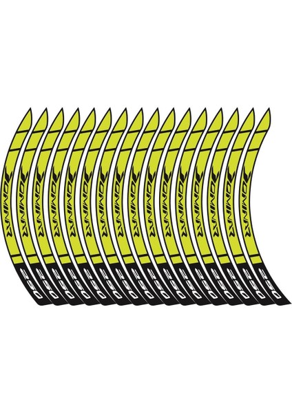 Bajaj Dominar 250 Baskılı Jant Dışı Şerit Motosiklet Sticker Etiket Modeli Sarı fiyatları