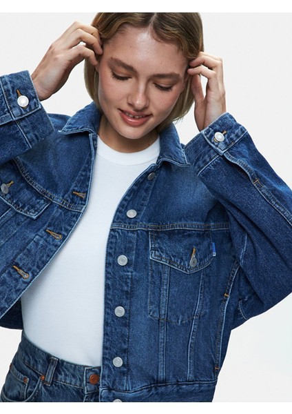 Celıa Oversızed Jean Ceket fırsatları