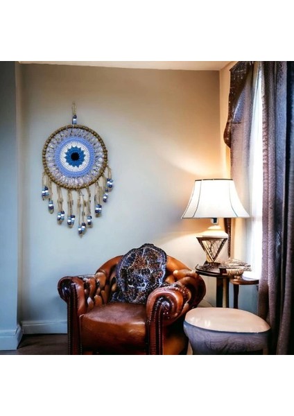 Örgülü Duvar Süsü Buz Mavisi Örgü Duvar Süsü indirimleri