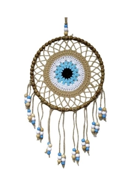 Örgülü Duvar Süsü Capucino Kahvesi Duvar Süsü Boncuklu