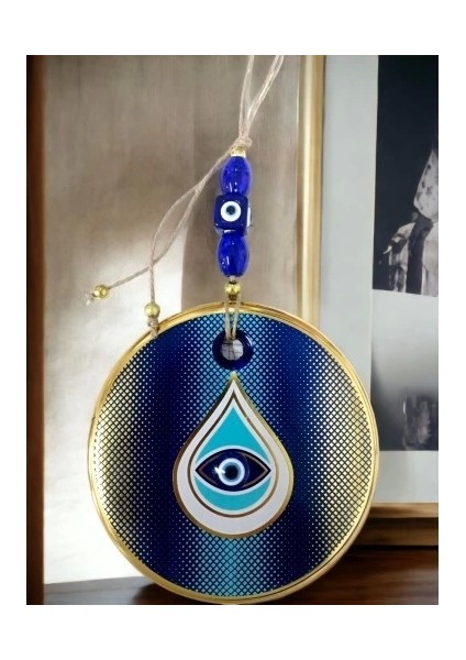 Puantiyeli Damla Desen Nazar Boncuklu Duvar Süsü Gözlü Duvar Dekoru fırsatları