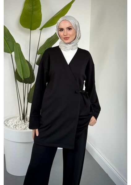 Küba Pamuklu Yandan Bağlamalı Takım Siyah fiyatları