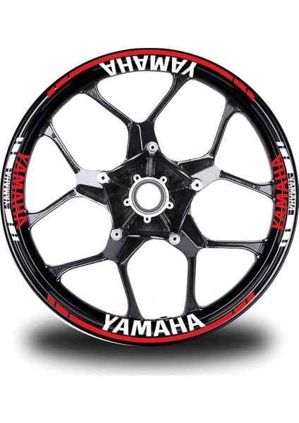 Yamaha Xmax 2 Kesikli Kırmızı Renk Sticker Modeli Jant Dahil