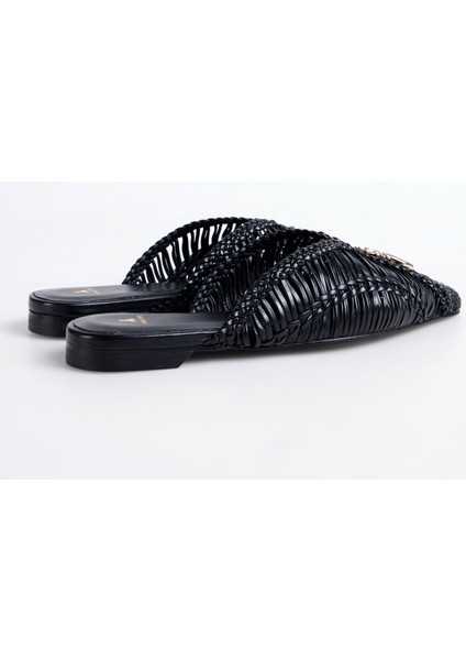 Deri Siyah Kadın Espadril 2Z0018L109K103 modelleri