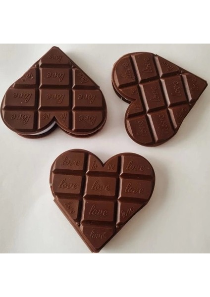 Kalp Tasarımlı Çikolata Not Defteri modelleri