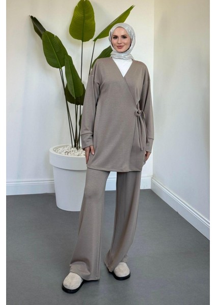 Küba Pamuklu Yandan Bağlamalı Takım Vizon