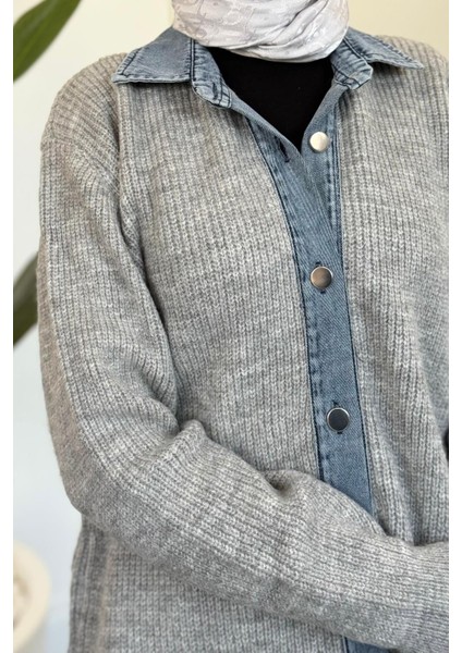 Kai Kot Geçişli Triko Takım Gri fırsatları