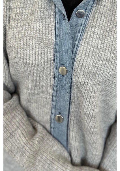 Kai Kot Geçişli Triko Takım Gri indirimleri