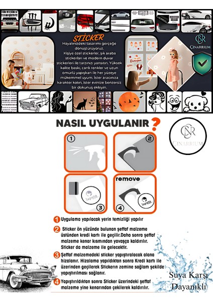Kartal Tasarım Sticker 21 x 29 cm
