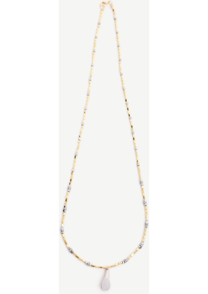 Hematit Içerikli Uzun Kolye