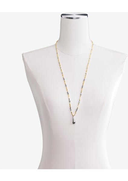 Hematit Içerikli Uzun Kolye modelleri