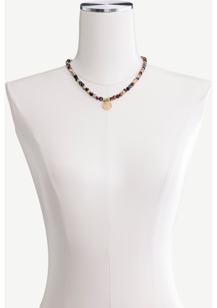 Akik ve Lav Taşı Içerikli Kolye modelleri