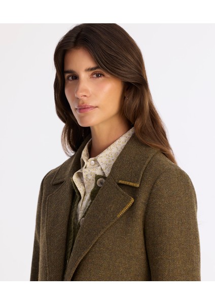 Dikiş Detaylı Kemerli Uzun Palto fırsatları