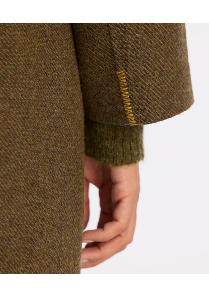 Dikiş Detaylı Kemerli Uzun Palto indirimleri