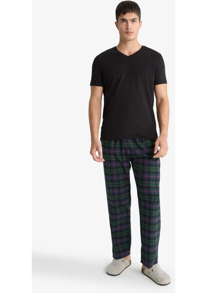 Regular Fit Cepli Uzun Boy Kareli Pijama Altı F5213AX25WN modelleri