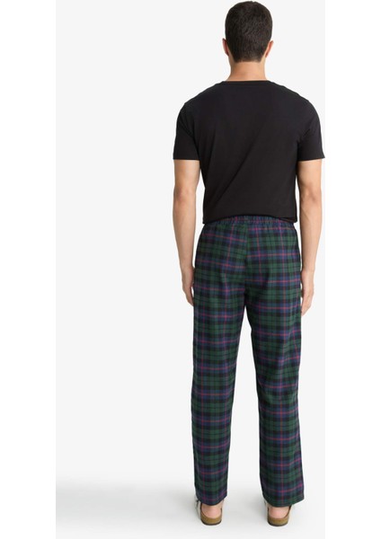 Regular Fit Cepli Uzun Boy Kareli Pijama Altı F5213AX25WN