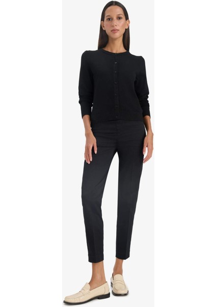 Sigaret Normal Bel Düz Paça Saten Pantolon