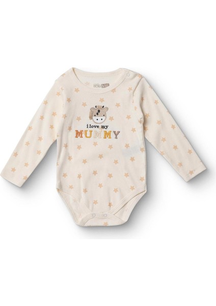 Unisex Uzun Kol Body Ribana Çıtçıtlı Yaka Uzun Kol