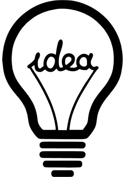 Idea Ampulü Sticker 10 x 15 cm