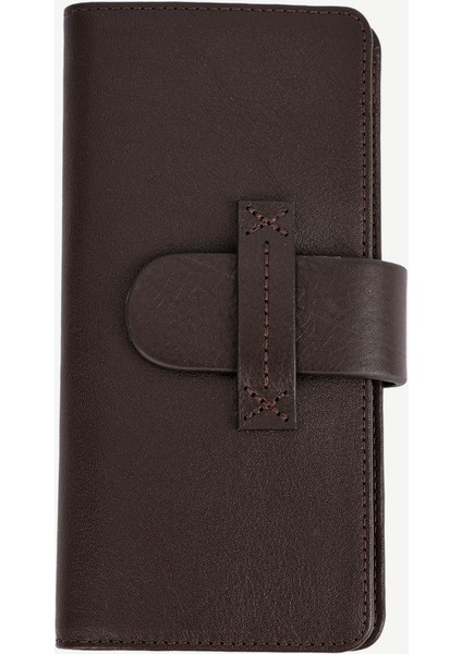 Kapama Detaylı Deri Cüzdan