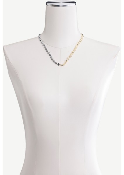 Gold ve Silver Detaylı Kolye modelleri