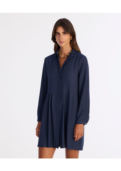 Bol Gömlek Yaka Uzun Kol Elbise modelleri