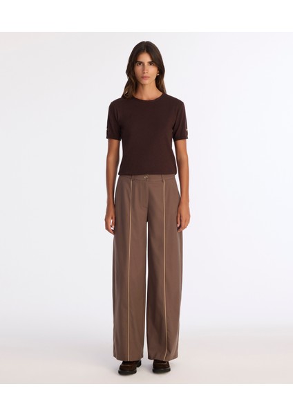 Geniş Yüksek Bel Pantolon