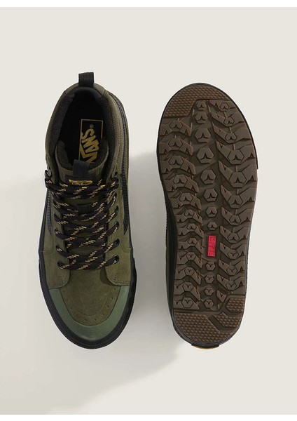 VN000DAQ2031-MTE Sk8-Hi Waterproof Yeşil - Siyah Süet + Deri Erkek Lifestyle Ayakkabı modelleri