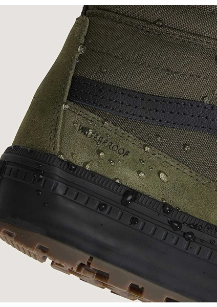 VN000DAQ2031-MTE Sk8-Hi Waterproof Yeşil - Siyah Süet + Deri Erkek Lifestyle Ayakkabı
