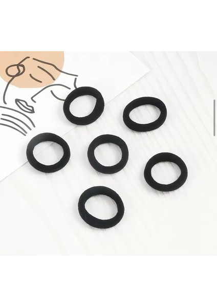 Siyah Küçük Boy Havlu Lastik Toka 50’li fiyatları