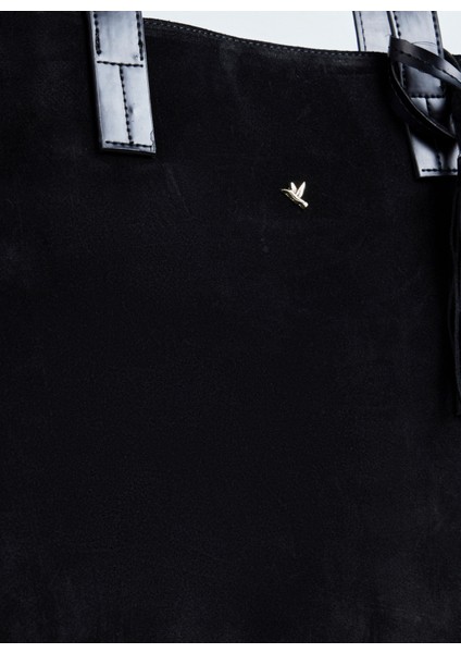 Süet Siyah Kadın Tote Çanta Hera-Goblın indirimleri