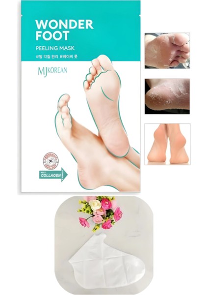 Wonder Foot Soyulabilir Ayak Maskesi 50ML Çatlak ve Ölü Deri Için Yoğun Peeling Bakım