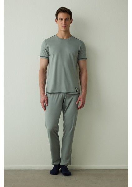 Erkek Street Uzun Kollu Pamuklu Pijama Takımı