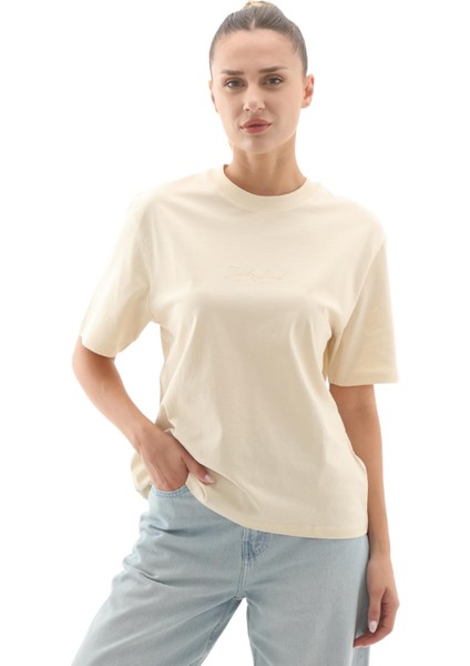 TB0A424BEFL1 Timberland Lush Comfort Short-Sleeve Tee Kadın T-Shirt S&amp;uuml;tl&amp;uuml; Kahve