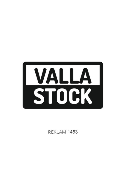 Valla Stock Oto Özel Yeni Sticker 14*8 cm