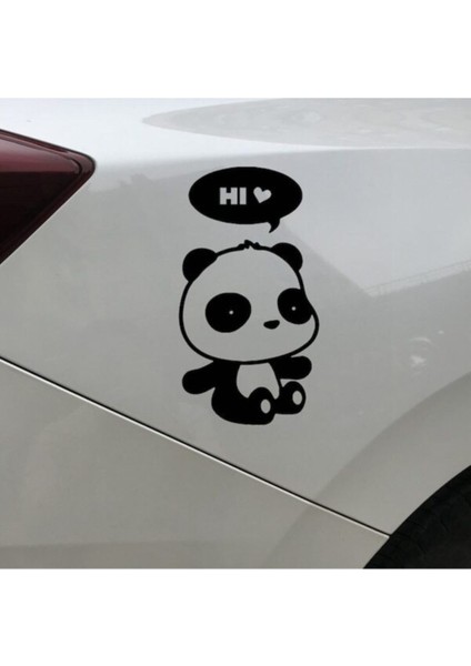 Sevimli Panda Tasarım Sticker 8 x 15 cm fiyatları